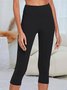 Bolsos Casual Simples Capri Leggings