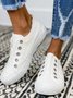 Mulheres Casual Slip-On Lona Sapatos