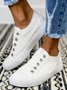 Mulheres Casual Slip-On Lona Sapatos
