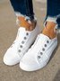 Mulheres Casual Slip-On Lona Sapatos