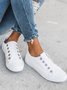 Mulheres Casual Slip-On Lona Sapatos