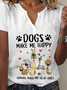 Outras Jersey Solto Casual Camisa