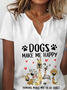 Outras Jersey Solto Casual Camisa