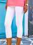 Jersey Justa Casual Simples Leggings
