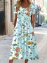 Casual Jersey Solto Vestido