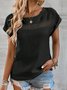 Pescoço tripulação Casual Camisa