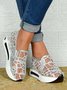 moda Lantejoula Respirável Malha Slip-On Plataforma Sapatilhas