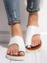 Senhoras Casual Cunha Correia Chinelo