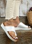 Senhoras Casual Cunha Correia Chinelo