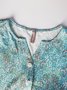 Casual Floral Vestido