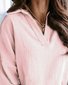 Gola  V Manga Comprida Simples Regular Solto Blusa para Mulher