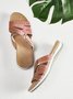 Mulheres Confortável Feito à mão Simples Chinelo