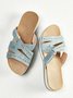 Mulheres Confortável Feito à mão Simples Chinelo