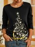 Natal Árvore Pescoço tripulação Camisa