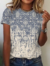 Étnico Solto Casual Jersey Camisa