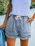 Simples Jeans Casual Jeans Calções