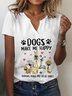 Outras Jersey Solto Casual Camisa
