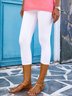 Jersey Justa Casual Simples Leggings